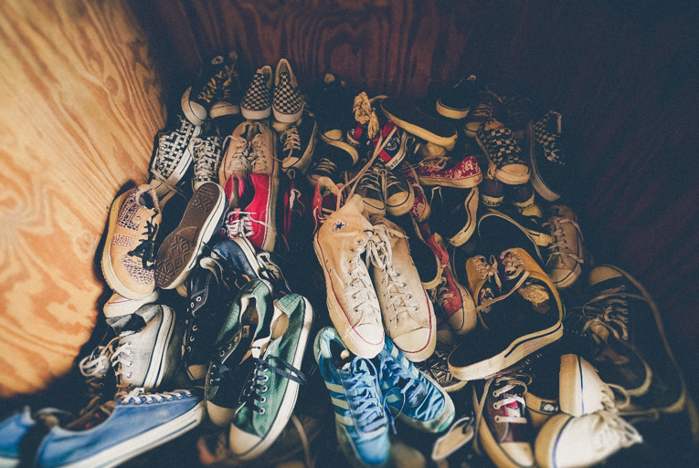 Pile of shoes